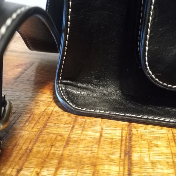 Ecosusi Black Briefcase Messenger Satchel Bag - Picture 4 of 17